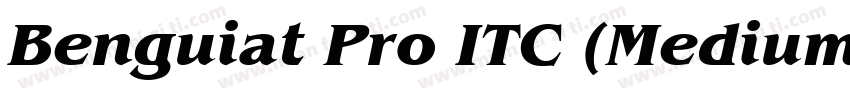 Benguiat Pro ITC (Medium)字体转换